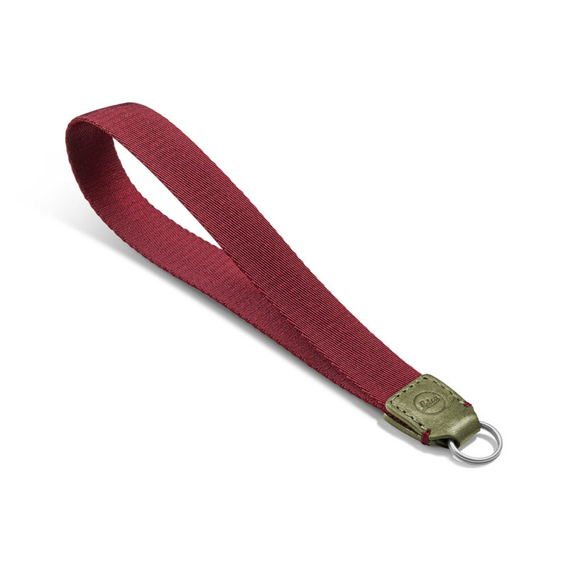 Leica D-Lux 8 wrist-strap-olive-burgundy 18572